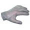Gant cotte de maille sans manchette main gauche, taille  M : 8-8 1/2 (x 1)
