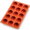 Moule souple en silicone Gastroflex, demie sphère 15 empreintes Ø 43 mm