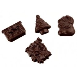 Moule à chocolat, décors de Noël 18 empreintes 6 g