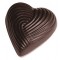 Moule à chocolat, coeur strié 21 empreintes