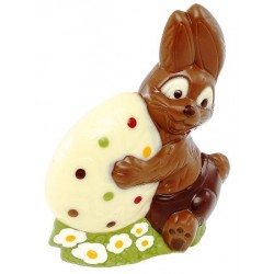 Moule à chocolat, lapin et oeuf, 1 empreinte