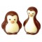 Moule à chocolat, Pingouin 2 x 4 empreintes 35 g