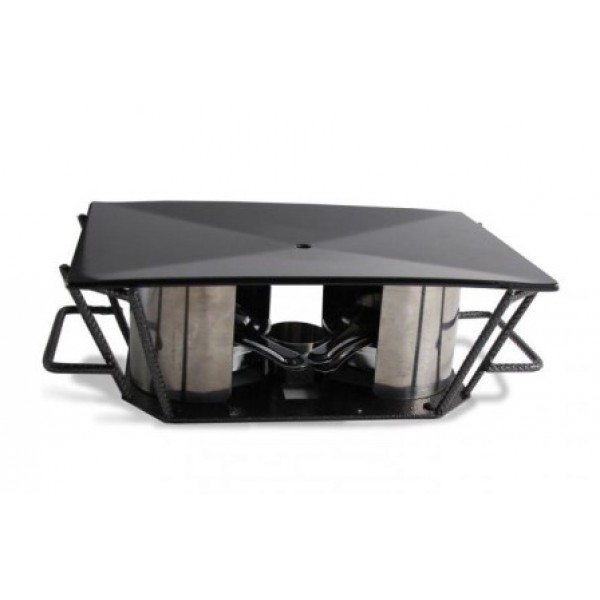 Plancha de table 30 x 20 cm, 4 personnes, socle en métal