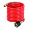 Tuyau spirale 5 m raccord rapide pistolet & compresseur