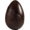 Moule à chocolat, Oeuf drapé 15 cm, 2x1/2 coquilles