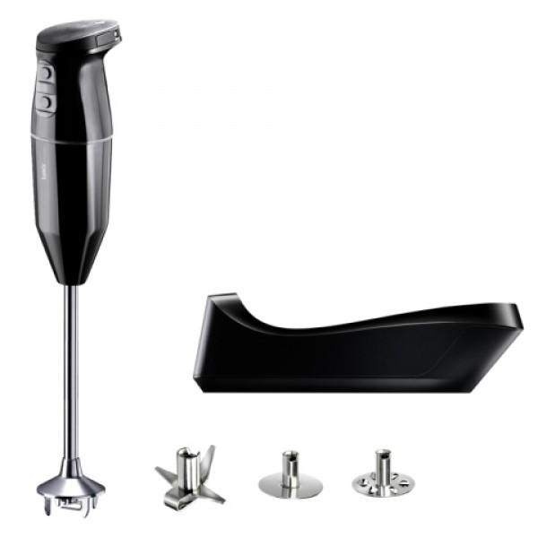 Mixeur professionnel Bamix sur batterie tube 18.5 cm 65 W noir