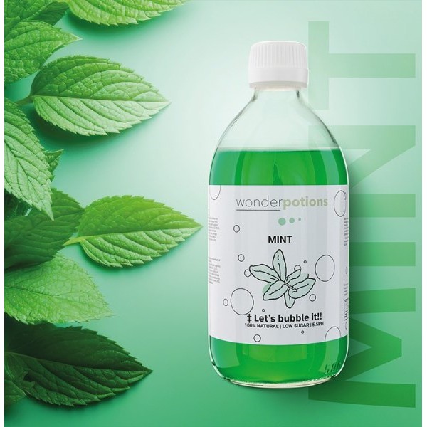 Wonderpotion MENTHE, solution à base d'alginate pour WonderBubbles (500 ml)